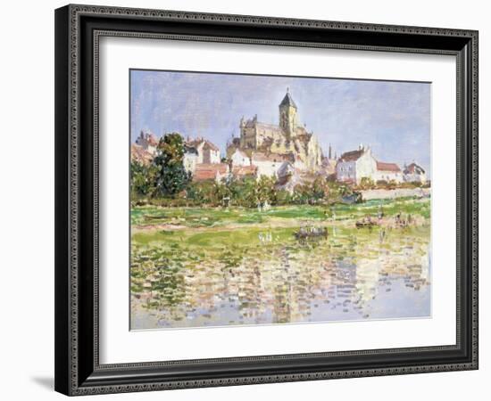 The Church at Vetheuil, 1880-Claude Monet-Framed Giclee Print