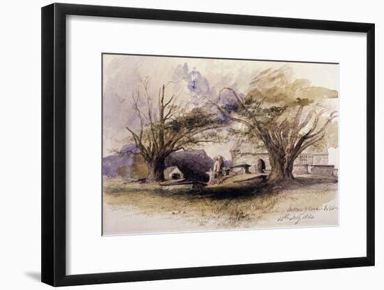 The Church, Bettws-Y-Coed, 1850, Bettws-Y-Coed, Gywnedd, Wales-John Gilbert-Framed Giclee Print