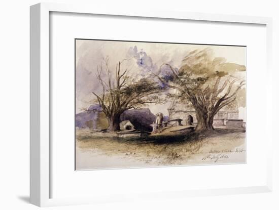 The Church, Bettws-Y-Coed, 1850, Bettws-Y-Coed, Gywnedd, Wales-John Gilbert-Framed Giclee Print