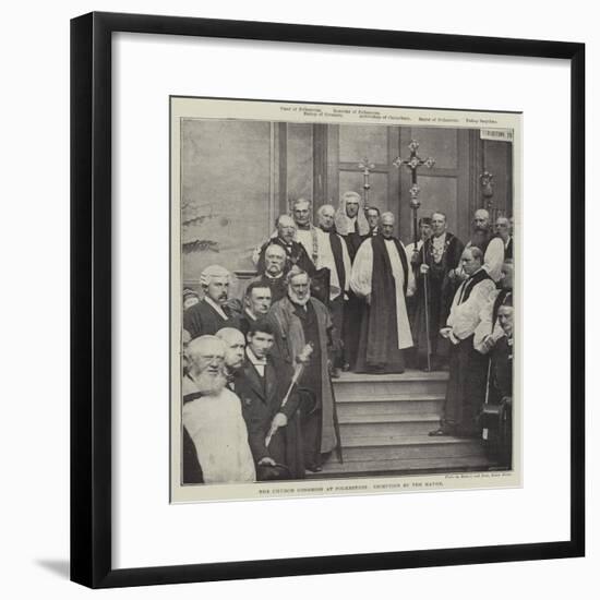 The Church Congress at Folkestone, Reception by the Mayor-null-Framed Giclee Print