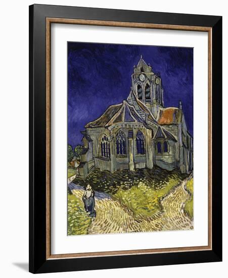 The Church in Auvers-Sur-Oise, c.1890-Vincent van Gogh-Framed Premium Giclee Print