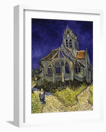 The Church in Auvers-Sur-Oise, c.1890-Vincent van Gogh-Framed Giclee Print