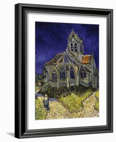 The Church in Auvers-Sur-Oise, c.1890-Vincent van Gogh-Framed Giclee Print