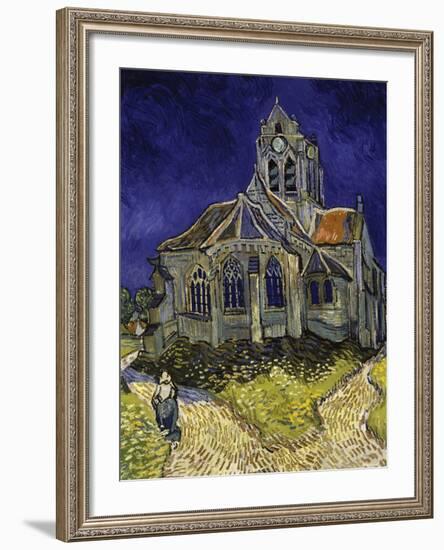 The Church in Auvers-Sur-Oise, c.1890-Vincent van Gogh-Framed Giclee Print