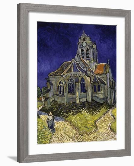 The Church in Auvers-Sur-Oise, c.1890-Vincent van Gogh-Framed Giclee Print