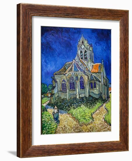 The Church in Auvers-Sur-Oise, View from the Chevet, 1890 (Oil on Canvas)-Vincent van Gogh-Framed Giclee Print