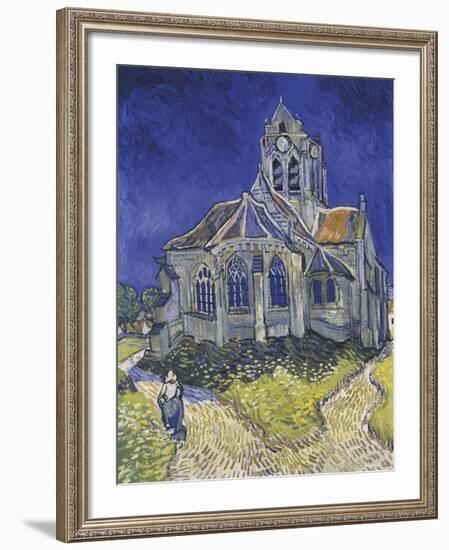 The Church in Auvers-sur-Oise, View from the Chevet-Vincent Van Gogh-Framed Premium Giclee Print
