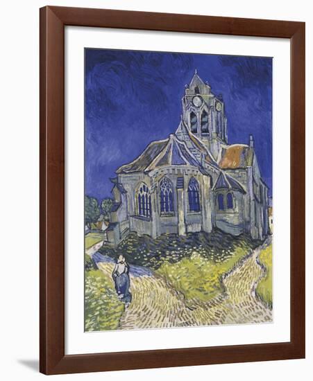 The Church in Auvers-sur-Oise, View from the Chevet-Vincent Van Gogh-Framed Premium Giclee Print