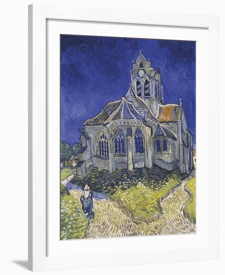 The Church in Auvers-sur-Oise, View from the Chevet-Vincent Van Gogh-Framed Premium Giclee Print