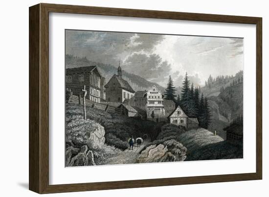 The Church Maria Schnee, Rigi, Switzerland, 1850-Martini-Framed Giclee Print