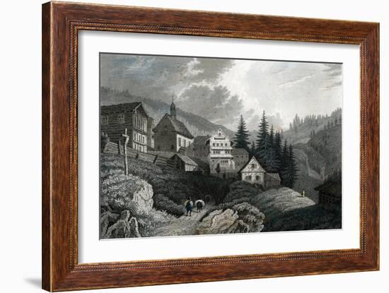 The Church Maria Schnee, Rigi, Switzerland, 1850-Martini-Framed Giclee Print