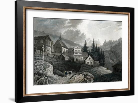 The Church Maria Schnee, Rigi, Switzerland, 1850-Martini-Framed Giclee Print