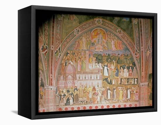 The Church Militant and Triumphant, in the Spanish Chapel, C.1369-Andrea di Bonaiuto-Framed Premier Image Canvas