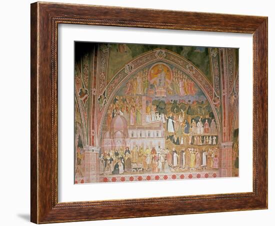 The Church Militant and Triumphant, in the Spanish Chapel, C.1369-Andrea di Bonaiuto-Framed Giclee Print