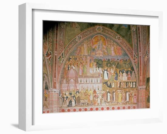 The Church Militant and Triumphant, in the Spanish Chapel, C.1369-Andrea di Bonaiuto-Framed Giclee Print