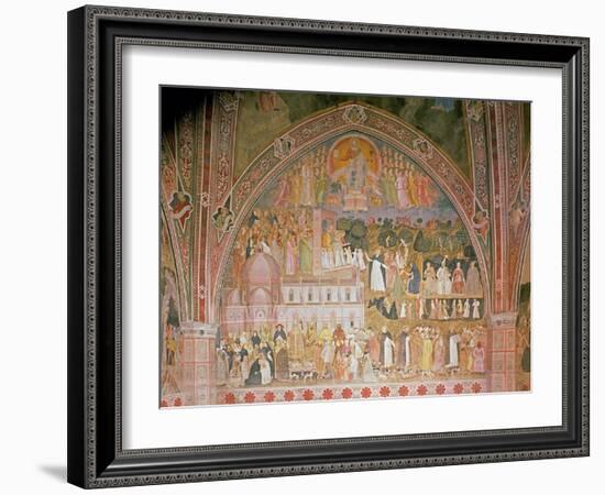 The Church Militant and Triumphant, in the Spanish Chapel, C.1369-Andrea di Bonaiuto-Framed Giclee Print