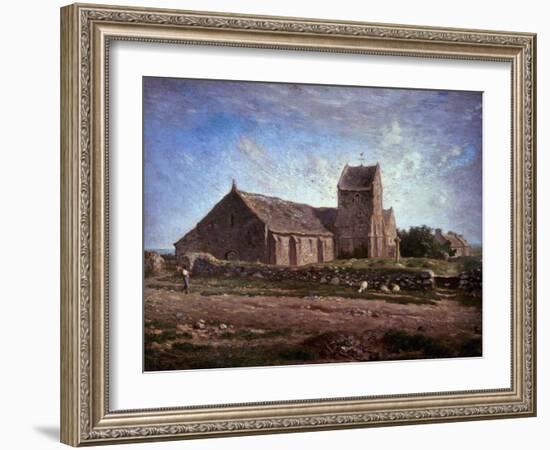 The Church of Greville, 1871-1874-Jean-François Millet-Framed Giclee Print