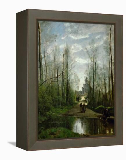 The Church of Marissel, Near Beauvais-Jean-Baptiste-Camille Corot-Framed Premier Image Canvas