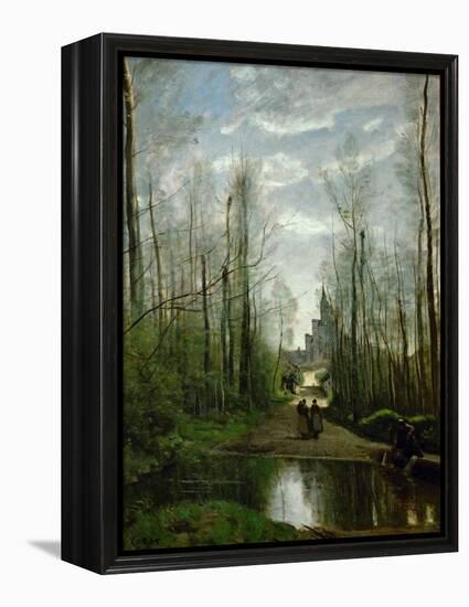 The Church of Marissel, Near Beauvais-Jean-Baptiste-Camille Corot-Framed Premier Image Canvas