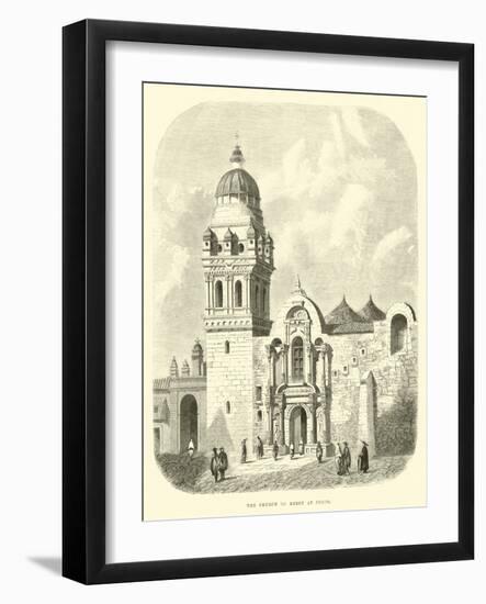 The Church of Mercy at Cuzco-Édouard Riou-Framed Giclee Print