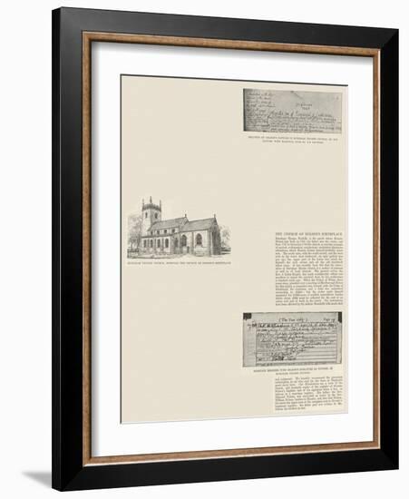 The Church of Nelson's Birthplace-null-Framed Giclee Print