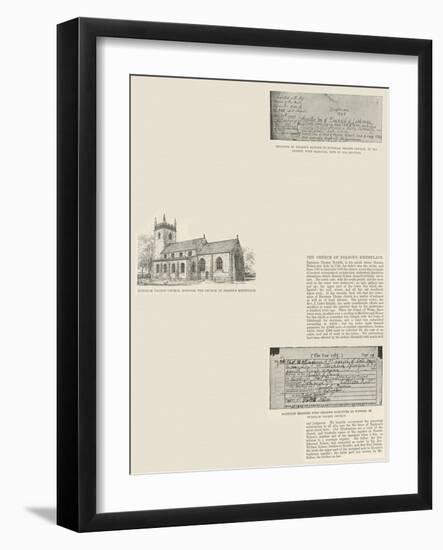 The Church of Nelson's Birthplace-null-Framed Giclee Print