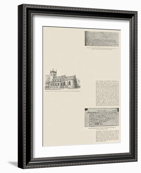 The Church of Nelson's Birthplace-null-Framed Giclee Print