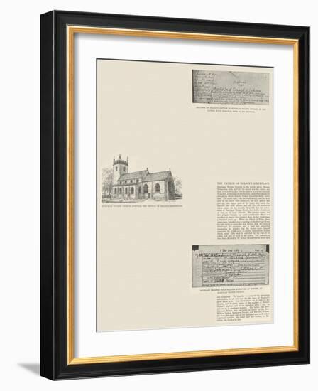 The Church of Nelson's Birthplace-null-Framed Giclee Print