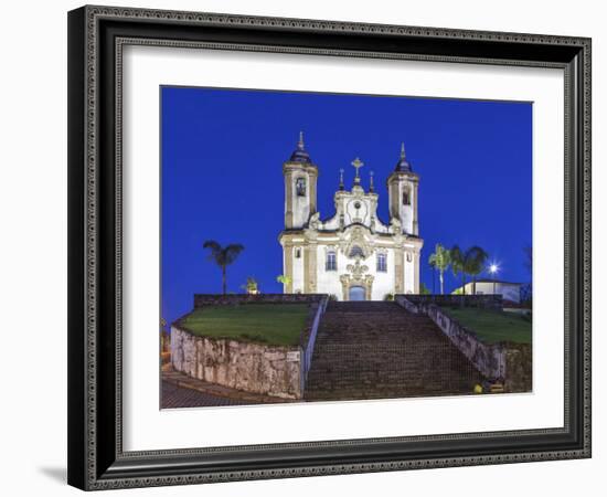 The Church of Nossa Senhora Do Carmo in the Centre of Ouro Preto, in the State of Minas Gerais-David Bank-Framed Photographic Print