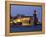 The Church of Notre-Dame-Des-Anges at Dusk from the Harbour at Collioure, Cote Vermeille, Languedoc-David Clapp-Framed Premier Image Canvas