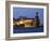 The Church of Notre-Dame-Des-Anges at Dusk from the Harbour at Collioure, Cote Vermeille, Languedoc-David Clapp-Framed Photographic Print