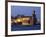 The Church of Notre-Dame-Des-Anges at Dusk from the Harbour at Collioure, Cote Vermeille, Languedoc-David Clapp-Framed Photographic Print