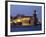 The Church of Notre-Dame-Des-Anges at Dusk from the Harbour at Collioure, Cote Vermeille, Languedoc-David Clapp-Framed Photographic Print