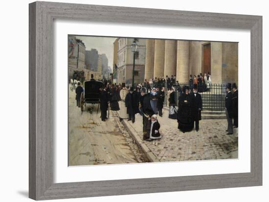 The Church of Saint Philippe De Roule, Paris, France-Jean Béraud-Framed Art Print