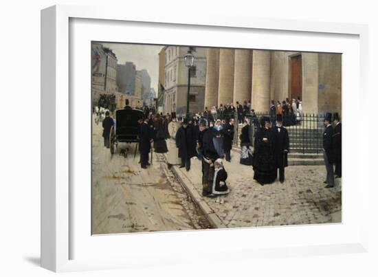 The Church of Saint Philippe De Roule, Paris, France-Jean Béraud-Framed Art Print