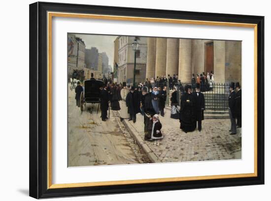 The Church of Saint Philippe De Roule, Paris, France-Jean Béraud-Framed Art Print