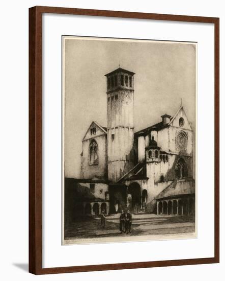 The Church of San Francesco, Assisi, Italy, 1926-Louis Wherter-Framed Giclee Print