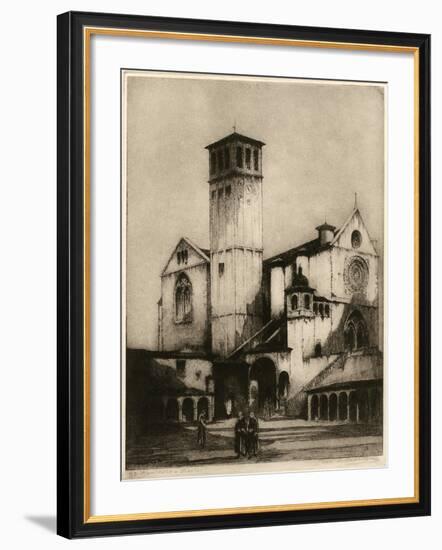 The Church of San Francesco, Assisi, Italy, 1926-Louis Wherter-Framed Giclee Print