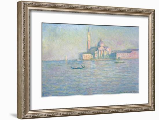 The Church of San Giorgio Maggiore, Venice, 1908-Claude Monet-Framed Premium Giclee Print