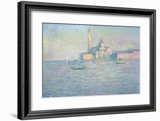 The Church of San Giorgio Maggiore, Venice, 1908-Claude Monet-Framed Premium Giclee Print