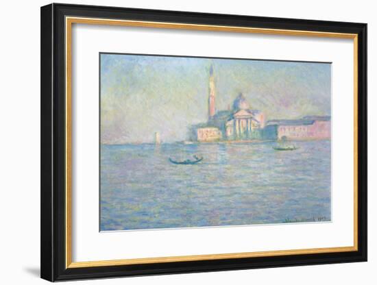 The Church of San Giorgio Maggiore, Venice, 1908-Claude Monet-Framed Premium Giclee Print