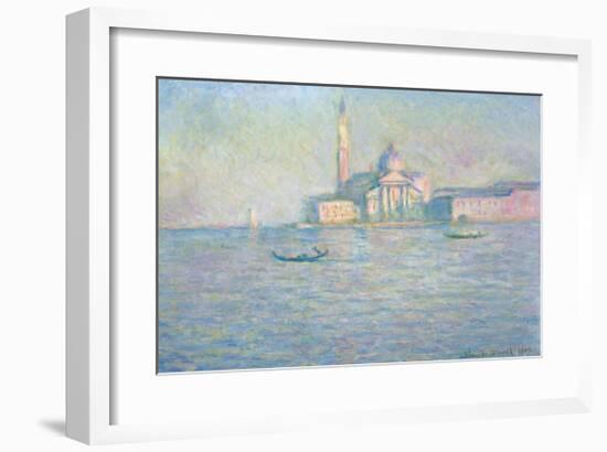 The Church of San Giorgio Maggiore, Venice, 1908-Claude Monet-Framed Premium Giclee Print