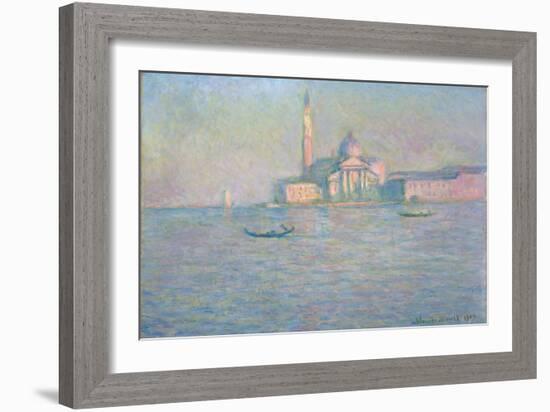 The Church of San Giorgio Maggiore, Venice, 1908-Claude Monet-Framed Giclee Print