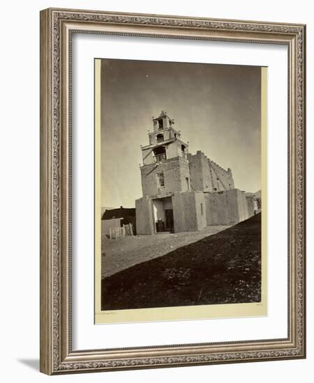 The Church of San Miguel, the Oldest in Santa Fe, N.M., 1873-Timothy O'Sullivan-Framed Photographic Print