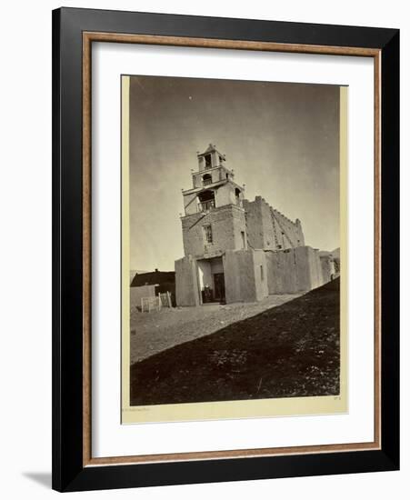 The Church of San Miguel, the Oldest in Santa Fe, N.M., 1873-Timothy O'Sullivan-Framed Photographic Print