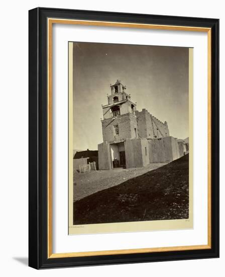 The Church of San Miguel, the Oldest in Santa Fe, N.M., 1873-Timothy O'Sullivan-Framed Photographic Print