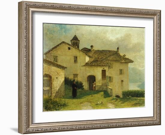 The Church of Santa Maria at Nesso-Anne-Louis Girodet de Roussy-Trioson-Framed Giclee Print