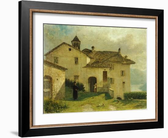 The Church of Santa Maria at Nesso-Anne-Louis Girodet de Roussy-Trioson-Framed Giclee Print