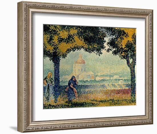 The Church of Santa Maria degli Angely near Assisi-Henri Edmond Cross-Framed Art Print