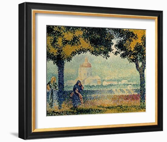 The Church of Santa Maria degli Angely near Assisi-Henri Edmond Cross-Framed Art Print